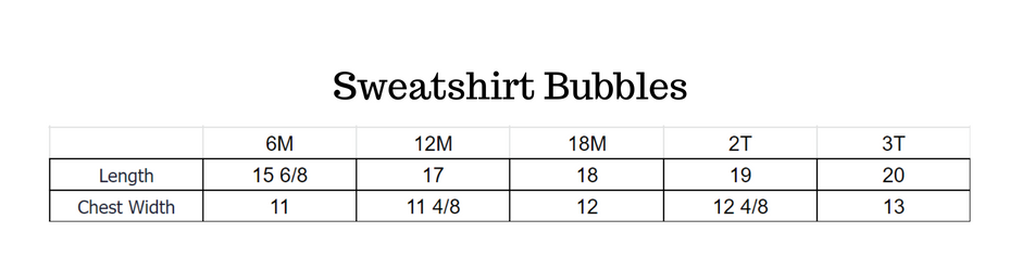 Blank Unisex Sweatshirt Bubble Romper